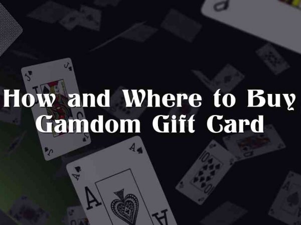 How and Where to Buy Gamdom Gift Card