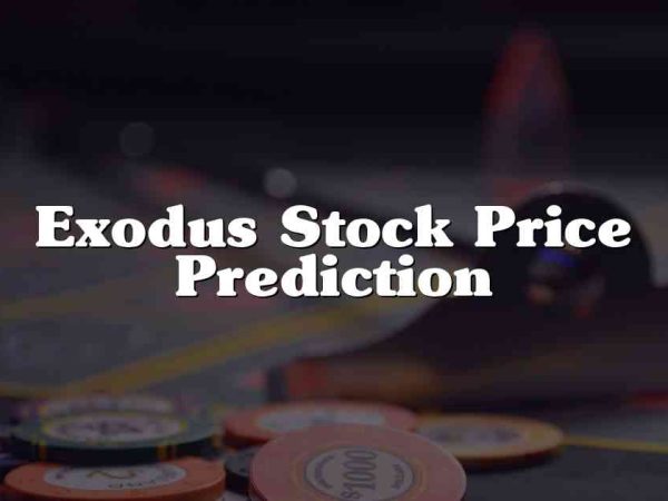 Exodus Stock Price Prediction